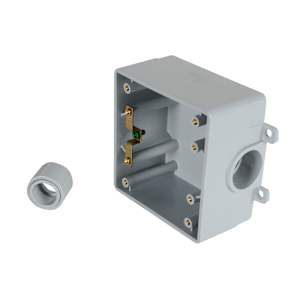 Boîte double en PVC FSE 1/2 po-3/4 po - 1 po