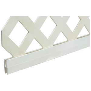 Grooved Lattice Moulding H 8 ft. White