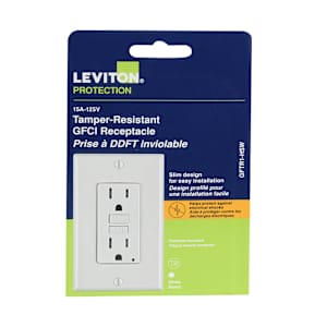 Secure GFCI Electrical Outlet 15 A Decora