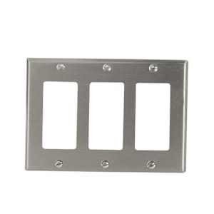 Stainless Steel Triple Switch Plate