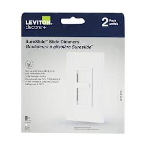Decora Slide Dimmer Pkg/2