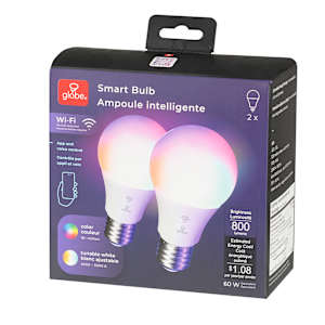 A19 LED Light Smart Bulb 10 W Pkg/2