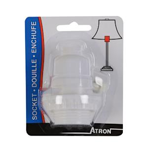 Douille de lampe à bouton rotatif
