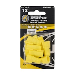 Winged Wire Connectors Pkg/12 Yellow