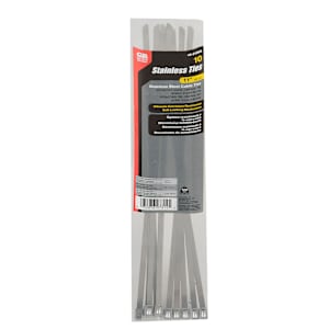 Stainless Steel Tie Wraps, 11 in. Pkg/10