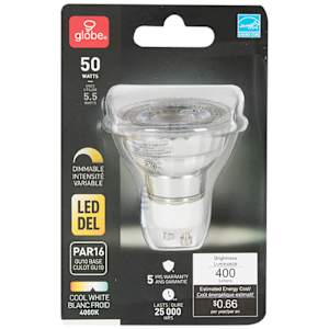 Ampoule-réflecteur DEL GU10 blanc froid 5,5 W