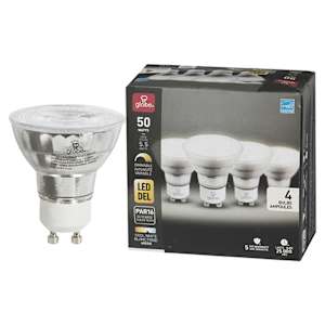 Ampoules-réflecteurs DEL GU10 blanc froid 5,5 W Pqt/4