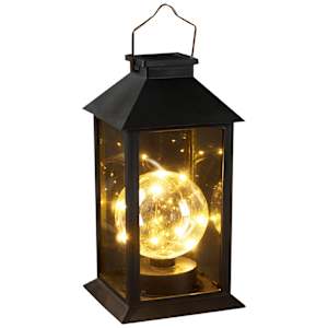VERTUO Giant Globe Solar Energy Lantern Black