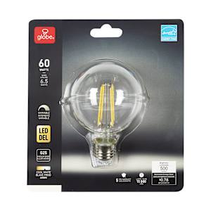 Ampoule DEL G25 blanc froid 6,5 W