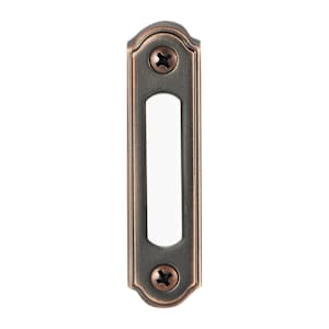 Illuminated Wired Metal Doorbell Push Button Oil Bronze