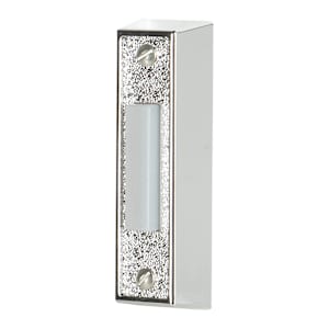 Illuminated Wired Doorbell Push Button Silver