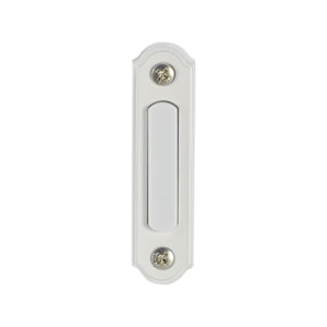 Illuminated Wired Metal Doorbell Push Button White