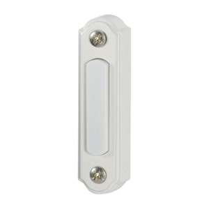 Illuminated Wired Metal Doorbell Push Button White