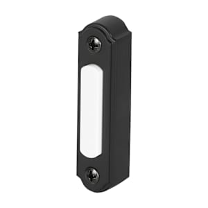 Illuminated Wired Metal Doorbell Push Button Black