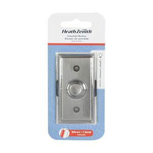 Illuminated Wired Metal Doorbell Push Button Nickel