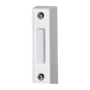 Illuminated Wired Doorbell Push Button White