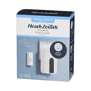 Wireless Plug-In Doorbell with Push Button White