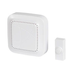 Wireless Doorbell with Push Button White