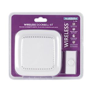 Wireless Doorbell with Push Button White