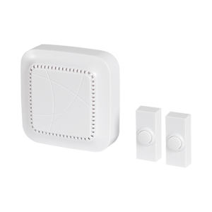 Wireless Doorbell with Push Buttons White