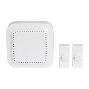 Wireless Doorbell with Push Buttons White