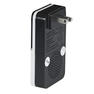 Wireless Plug-In Doorbell with Push Button Black and White