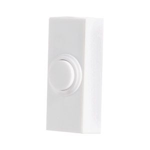 Wireless Doorbell Push Button White