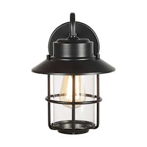 Perry 1-Light Outdoor Wall Mount Black