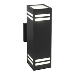 VERTUO Fay 2-Light Outdoor Wall Mount Black