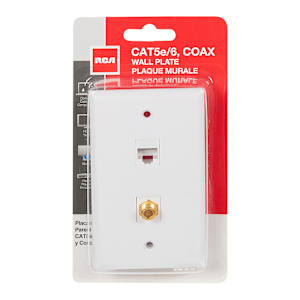 Network Cable and Coaxial Double Wall Plate