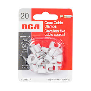 Coaxial Cable Clamps Pkg/20