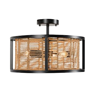 VERTUO Roxo 3-Light Semi-Flush Mount