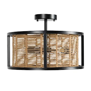VERTUO Roxo 3-Light Semi-Flush Mount