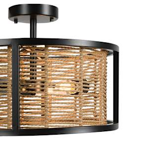 VERTUO Roxo 3-Light Semi-Flush Mount