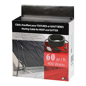 Heating Cable for Roof and Gutter 60 ft.