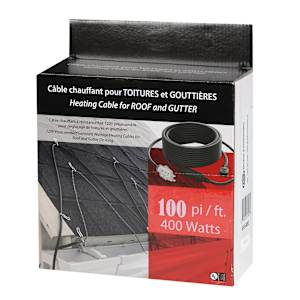 Heating Cable for Roof and Gutter 100 ft.