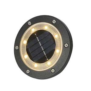 VERTUO LED Solar Deck Light Black
