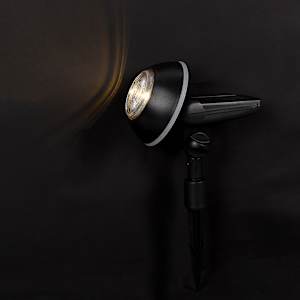 VERTUO LED Solar Spotlight Black