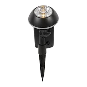 VERTUO LED Solar Spotlight Black