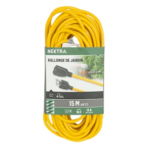 NEKTRA Outdoor Garden Extension Cord 15 m