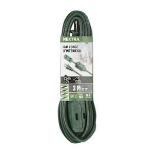 NEKTRA Indoor Extension Cord 3 m
