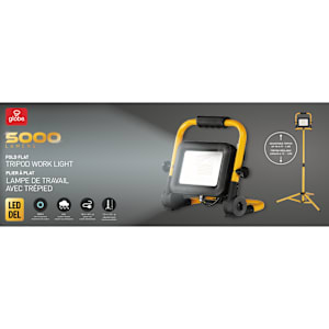 Lampe de travail DEL avec trépied 5 000 lumens