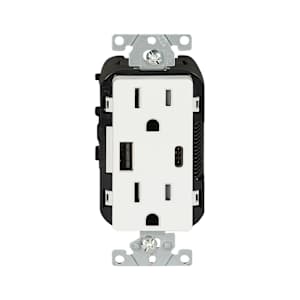 Secure Electrical Outlet Decora 15 A + 2 USB Ports