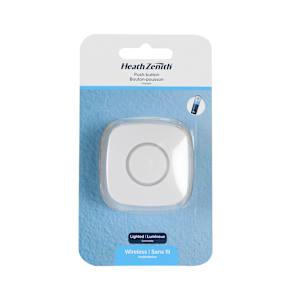 Illuminated Wireless Doorbell Push Button White