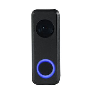 Illuminated Wireless Doorbell Push Button Decoy Camera Black