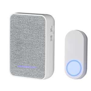 Wireless Doorbell with Push Button White