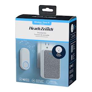 Wireless Plug-In Doorbell with Push Button White