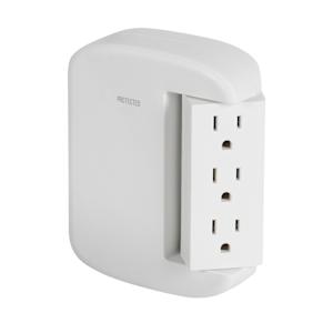 6-Outlet Wall Adapter White