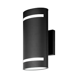 VERTUO Alba 2-light Outdoor Wall Mount Black