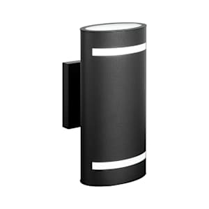 VERTUO Alba 2-light Outdoor Wall Mount Black
